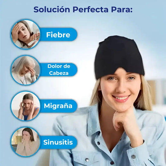 AuraCap - Gorro de Gel Para el Alivio de Migrañas